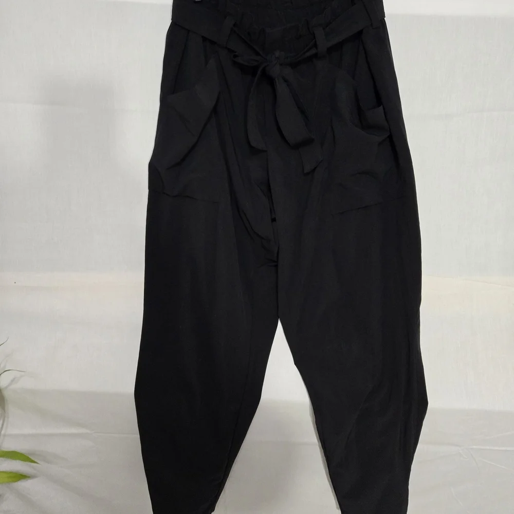 Athleta Black Joggers with Moisture-Wicking Fabric